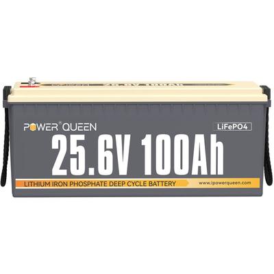 24V 100Ah Batterie Lithium Akku LiFePO4, Perfekter Ersatz für agm Batterie, 4000-15000 Zyklen, 10