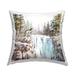 Stupell Waterfall Wilderness Woodland Wolf Printed Throw Pillow Design by Pip Wilson