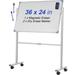 VEVOR Double Sided Magnetic Whiteboard Mobile Rolling Dry Erase Board w/Stand