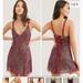 Free People Dresses | Freepeople Gold Rush Slip In ‘Wine’ - Sparkle Party Dress | Color: Red | Size: M