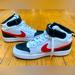 Nike Shoes | Kids Nike Court Borough Mid 5y Sneakers | Color: Black/Red | Size: 5bb