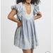 Free People Pants & Jumpsuits | Free People Xs Cutie Pie Romper Dress Blue Periwinkle | Color: Blue | Size: Xs