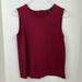 J. Crew Tops | J. Crew Jeweled Button-Back Ponte Tank Top Maroon Size S Xxs | Color: Red | Size: Xxs