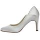 Rainbow Club Brautschuhe Lucy - Damen Pumps gepolstert, Ivory/Creme, Satin - Gr. 38.5 (UK 5.5)