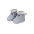 Sterntaler Baby Jungen Hausschuhe Baby Baby-Stiefel Melange Babyschuh - Hausschuhhe Baby - Mid-Top Babyschuh mit Gummi Sohle - rauchgrau, 16