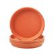 Yishang 10 Inch Large Terracotta Pot Plant Saucer - 3pcs Middle Round Plant Pot Saucers, Middle Clay Plant Tray Perfect for 8/9/10 Inch Flower Pot with Drainage Hole and Great for Indoor/Outdoor