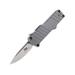 Hogue HK Micro Incursion Knife 1.95in 154CM Stainless Steel Out the Front Automatic Clip Point Blade Tumbled Finish Matte Grey 54032-EXLKRL