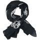 Rock Daddy Death Skul Scarf Cloth black white