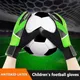 Gants de gardien de but de football coordonnants pour enfants gants d'entraînement de football pour