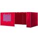 Arlmont & Co. Moguel Side Wall in Red | 84 H x 120 W x 240 D in | Wayfair 04247F5989C741A5824344BE867609DA