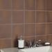 Merola Tile Quarry Flame Brown 7-3/4" x 7-3/4" Ceramic Floor and Wall Tile