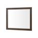 Preston 44" Wide Bedroom Dresser Mirror, Weathered Vintage Oak - Natural/Mocha