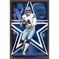 NFL Dallas Cowboys - Dak Prescott 22 Wall Poster 14.725 x 22.375 Framed