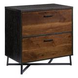 UrbanPro Modern Engineered Wood / Metal Lateral File in Brew Oak