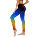 Mrat Black Pants Women Full Length Yoga Pants Ladiesâ€™s Stretch Yoga Leggings Fitness Running Gym Sports Full Length Active Pants Yoga Pants Flare Multicolor M