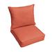 Beachcrest Home™ Indoor/Outdoor Sunbrella Seat/Back Cushion, Polyester in Orange/Red/Pink | 5 H x 25 W x 23 D in | Wayfair