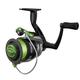 Zebco Stinger Spinning Fishing Reel Size 20 Changeable Right- or Left-Hand Retrieve All-Metal Gears Ball Bearing System Pre-Spooled with 8-Pound Zebco Line Silver/Black