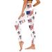 ZHAGHMIN Buttery Soft Leggings for Women Independence Day for Women Print Mid Waist Yoga Pants for Women S Leggings Tights Compression Yoga Running Fitness American 4Th Of July Print Leggings Pants