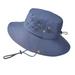 Baocc Accessories Summer Solid Bucket Sun Outdoor Fishing Adjustable Boonie Hat Hat Cap Baseball Caps Bucket Hats Navy