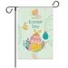 Happy Easter Garden Flag 12x18 Double Sided Vertical Easter Flag Burlap Easter Yard Flag Funny Bunny Gnomes Easter Garden Flags with Easter Egg Easter Decorations for the Home Outdoor Outside