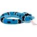 EcoBuddiez Sssnakes - Blue Rock Rattle from Deluxebase. Small 70cm Soft Toy Snake Stuffed Animal. Soft Plush Snake Made from Recycled Plastic Bottles. Perfect Eco-Friendly Snake Toy for Boys and Girls