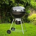 Sophia & William Portable 22 Kettle Charcoal BBQ Grill with Ash Catcher and Wheels