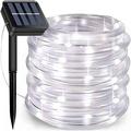 Solar Rope Lights Outdoor Waterproof LED 8 Modes 72.18ft 200 LEDs String Lights Holiday Garden Decoration Lighting White