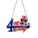 Baocc Home Decor on July 4 Welcome to Hang Wooden Tags American Flag Wall Star Tag Home Outdoor Front Door Hang Vertical Signs to Commemorate July 4 Independence Day Outdoor Decorations for Patio