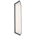 WAC Lighting Corte 24 1-Light 3-CCT 4000K Aluminum Outdoor Wall Light in Black