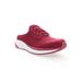 Wide Width Women's Tour Knit Slide Sneaker by Propet in Wine (Size 5 1/2 W)