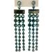 Free People Jewelry | Free People Smokey Topaz Crystal Dangling Chandelier Earrings | Color: Blue/Gray | Size: Os