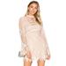 Free People Dresses | Free People Deco Lace Mini Dress In Ivory Combo Size 2 | Color: Cream/Pink | Size: 2