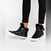 Converse Shoes | Converse Chuck Taylor Sneakers Black Faux Fur Brea Hi Top Sneakers Size 7 1/2 | Color: Black/White | Size: 7.5