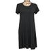 Madewell Dresses | Madewell Short Sleeve Charcoal Swingy Tee Dress Size Xs | Color: Gray | Size: Xs