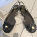 Coach Shoes | Coach Nolee Black Patent Leather Slingback Open Toe Sandals - Size 8b | Color: Black/Gold | Size: 8