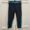 Under Armour Pants & Jumpsuits | Nwot Under Armour Cropped Leggings | Color: Black/Blue | Size: S