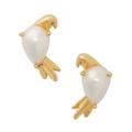 Kate Spade Jewelry | Kate Spade Spring Scene Love Bird Earrings | Color: Cream/Gold | Size: Os