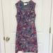 Anthropologie Dresses | Anthropologie Maeve Purple Floral Sleeveless Jacquard Dress Size 0p Petite | Color: Pink/Purple | Size: 0p