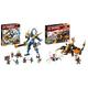 LEGO 71785 NINJAGO Jays Titan-Mech, Ninja-Spielset mit Jay, ab 9 Jahren & 71782 NINJAGO Coles Erddrache EVO, Spielzeug zum Sammeln mit aufrüstbarem Drachen & Skorpion-Figur