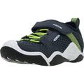 Geox Boy's Jr Wader Sneaker, Navy Lime, 11.5 UK Child