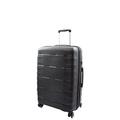 Ultra Strong Expandable Wheeled Luggage Urban 8 Wheel 360 Spinner Travel Suitcases Chicago (Black, Medium | 66x45x26/5cm/ 3.50KG, 67+13L)