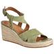 Geox Women's D Panarea Espadrille Wedge Sandal, Pistachio, 7 UK