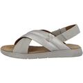 Geox D Dandra Sandal, Lt Grey Silver, 6 UK