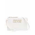 VERSACE JEANS COUTURE Women's Brand Lock Lock 74VA4BLXZS467 Faux Leather Shoulder Bag, White, One Size