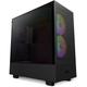 NZXT H5 Flow RGB - CC-H51FB-R1 - ATX Mid-Tower Gaming PC-Gehäuse - USB-C Port - Mesh Front- & Tempered Glass Seitenteil - 2X F-Series 140mm Core RGB Fans inklusive - Wasserkühlung Ready - Schwarz