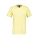 T-Shirt LERROS "LERROS V-Neck-Shirt mit Brustprint" Gr. 4XL, gelb (lemongrass) Herren Shirts T-Shirts