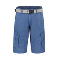 Bermudas LERROS "LERROS Cargo Bermuda, unifarben" Gr. 32, Normalgrößen, blau (travel blue) Herren Hosen Bermudas