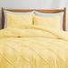 Ebern Designs Craig-Junior Gray Microfiber 3 Piece Comforter Set Microfiber in Yellow | Twin Comforter + 1 Additional Pillowcase | Wayfair