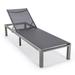 Latitude Run® 78.5" Long Reclining Single Chaise Metal in Black | 13.2 H x 25 W x 78.5 D in | Outdoor Furniture | Wayfair