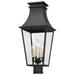 Darby Home Co Massapequa Black Hardwired Lantern Head Aluminium/Metal in Black/Gray | 24.88 H x 10.38 W x 10.38 D in | Wayfair